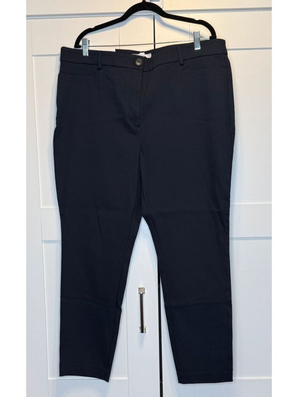 LOFT The Skinny Ankle Black Pants Women's Size 18 New With Tags